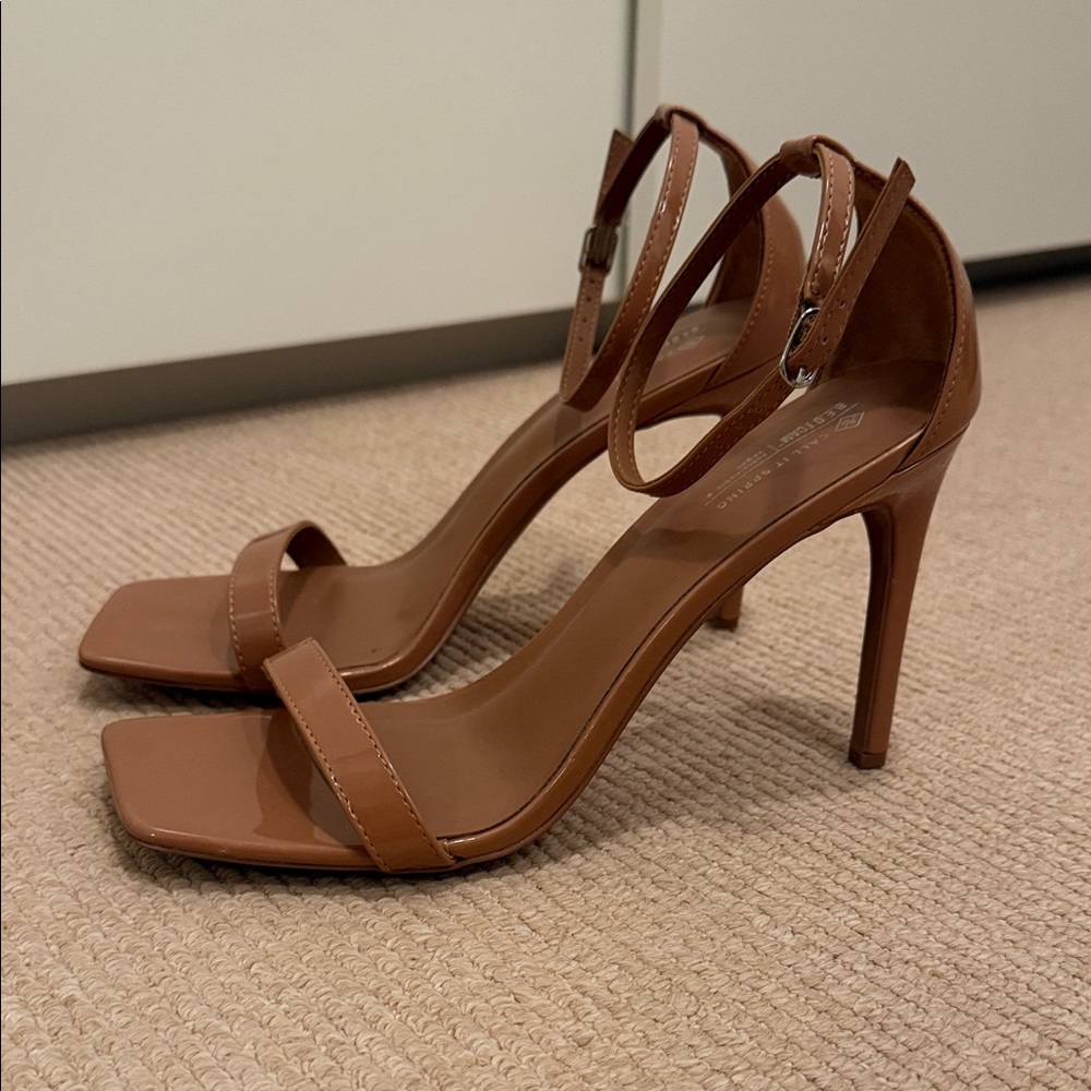 Call It Spring Brown Heeled Sandal